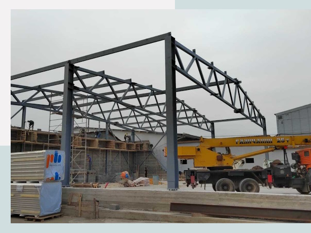 Строительство цехов в Невинномысске