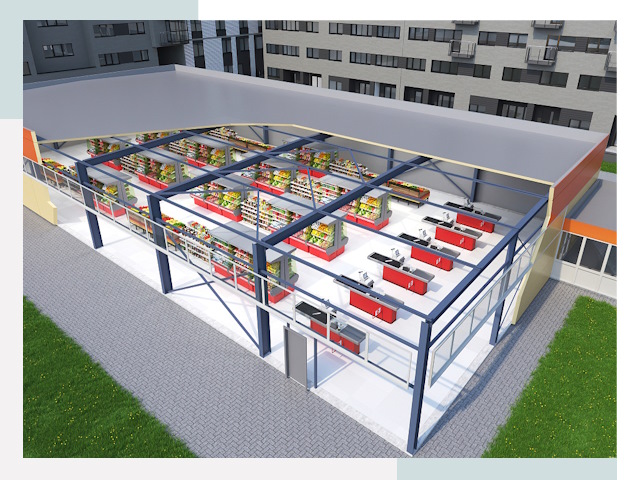 Строительство магазинов в Невинномысск от 614 руб. за м²